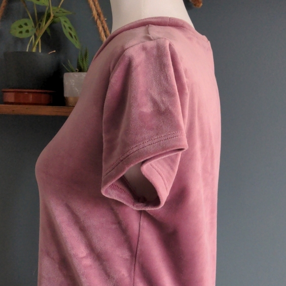 Garage Mauve Velour Top - Picture 3 of 8